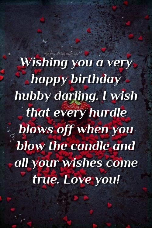 wish you happy birthday hubby